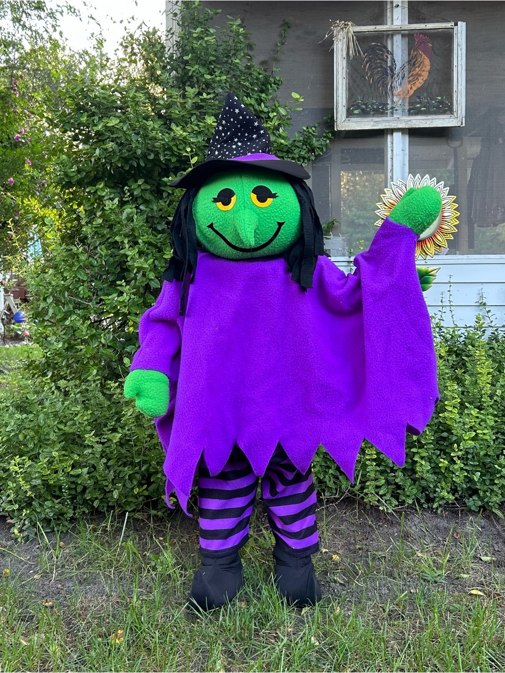 Vintage 90s Kmart Porch Kids 36" Halloween Witch Trick Or Treat Door Greeter